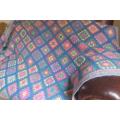 Crochet blanket - granny squares - 115 x 175cm