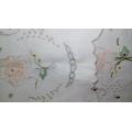 Pretty embroidered traycloth