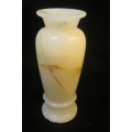 Heavey alabaster vase 22cm high