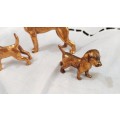 Dog  ornaments - metal - 5,4, and 3 cm