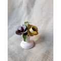Bone china posy vase - Floral - 9cm high - made in England