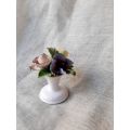 Bone china posy vase - Floral - 9cm high - made in England