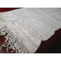 Mohair runner - cream- 102 cm x 44 cm