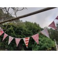 Colourful bunting with 11 flags