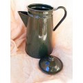 Enamel coffee pot - green - 27cm
