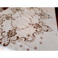 Hand embroidered tablecloth (136 x 100cm)