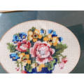 Tapestry - basket of flowers 31 x 23 cm