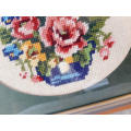 Tapestry - basket of flowers 31 x 23 cm