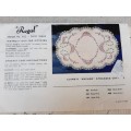 Stamped linen - Regal 452 pattern - 36 x 48cm