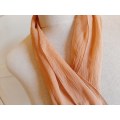 Silk chiffon scarf - 140cm long