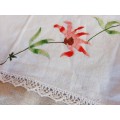 Embroidered tray cloth 31 x 42cm