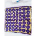 Heavily embroidered Indian cushion - Shisha work - 27 x 27cm