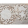 Set of 13  doilies - cutwork embroidery