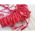Cerise pink velvet ribbon -0.5cm wide -  price is per metre -