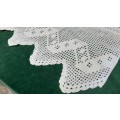 PIece of filet crochet edging 85c long 25 cm wide - cream