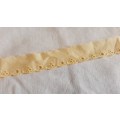4m embroiderie anglaise - apricot colour 2.5cm wide