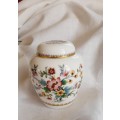 Small Coalport ginger jar - Ming Rose - 9cm high, 9cm wide
