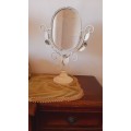 Pretty, ornate, standing mirror - 32cm high