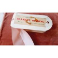 Vintage blanket binding - satin ribbon (6cm folded) 12cm wide - price per metre