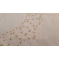 Small embroidered tablecloth -  square-  80 x 80cm
