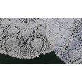 Crochet doily/doilies - white - 30 and 49cm pineapple design