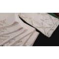6 embroidered table/place mats with matching napkins