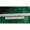 Two pieces of lace edging - 58 and 33 cm long, 4.5cm wide