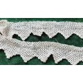 Salvaged lace edging - 2.5 metres x 5.5cm wide