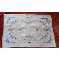 Cotton cross stitch tray cloth -off white - 40 x 26cm