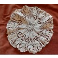 White crochet doilie, 30 cm