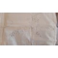 Stamped Irish linen table cloth for embroidery 86 x 86cm