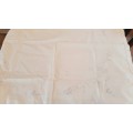 Stamped Irish linen table cloth for embroidery 86 x 86cm