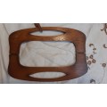 Bag handles - wooden - 34 cm wide