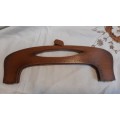 Bag handles - wooden - 34 cm wide