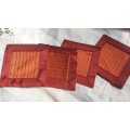 Silk runner, place mats and napkins set made in Cambodia