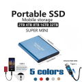 100% Original Silver 16TB Type-C USB 3.1 Portable SSD Hard Drive