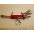 Victorinox -Deluxe Tinker Swiss Army Knife Red   Scales number 2826