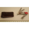 Victorinox Swiss Army Knife - Classic SD Chocolate logo leather Pouch