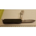 Pocket Knife Stainless  Spain  Army Colour with crest on scale Blade 77mm