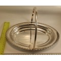 Silver Plated epns Oval Tray for Bonbons or Cookies with Handle