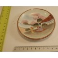 Porcelain Plate  106 mm small chips on back of rim Bone China