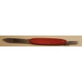 Victorinox Swiss Army Knife -Popular Red Alloy Scales Discontinued circa 1980