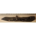 Kershaw   1302BW Lifter Assisted Flipper Knife 3.375` Blackwash Tanto Blade