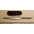 Victorinox Swiss Army Knife -Secretary Silver Alloy Scales and Pouch