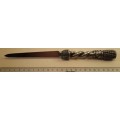 Letter opener with  Rope and Tassel Pewter Handle Made in England Sheffield