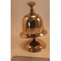Vintage solid Brass Bobby Helmet Desk or counter Bell