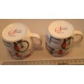 London Coffee or Tea Muggs two pc 7 cm Hight width 7 cm as per pictures