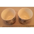 London Coffee or Tea Muggs two pc 7 cm Hight width 7 cm as per pictures