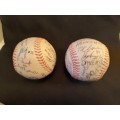 Two Signed base balls