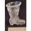 Vintage Glass lady`s boot